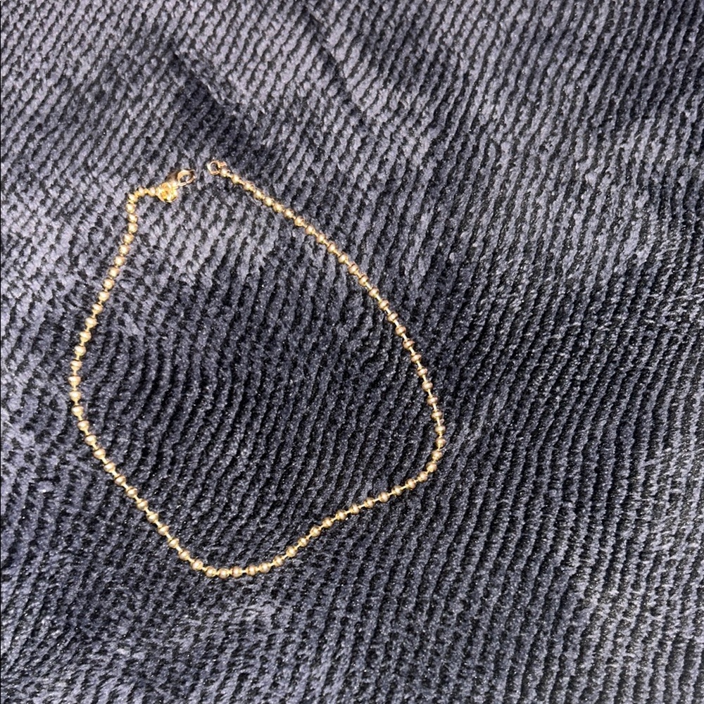 Alexa Leigh 3MM Gold Ball Chain Necklace × 1
yellow gold / 14"